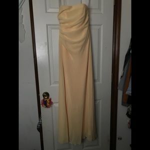 Pale Yellow Prom Dress
